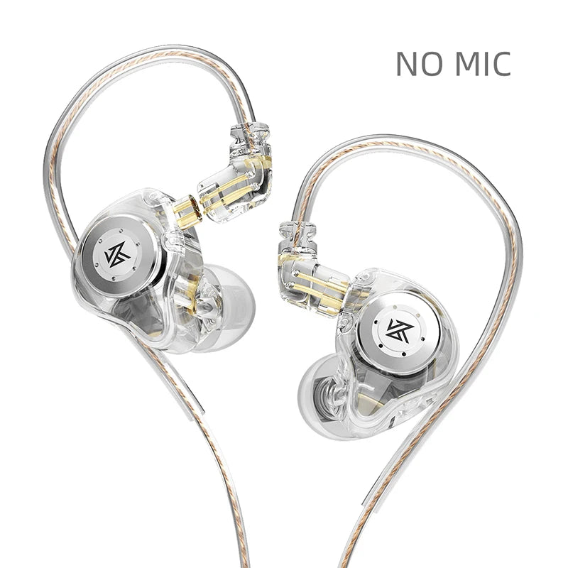 KZ EDX Pro HiFi Wired Earphones - Dynamic In-Ear Monitor with Noise Cancelling and Bass Stereo