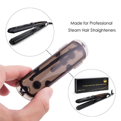 Steam Hair Straightener Professional Ceramic Vapor Flat Iron 450℉ with Argan Oil Treatment Hair Care Tool