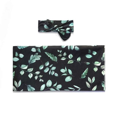 Cotton Floral Receiving Blanket
