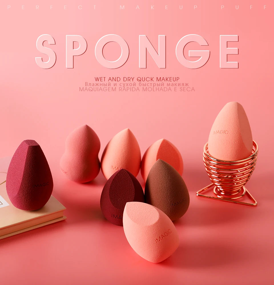 IMAGIC Beauty Sponge – Gourd Water Drop Makeup Puff for Wet & Dry Use