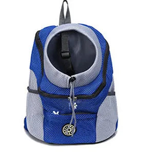 Portable Pet Dog Carrier Backpack – Front & Shoulder Mesh Travel Bag for Cats & Small Dogs
