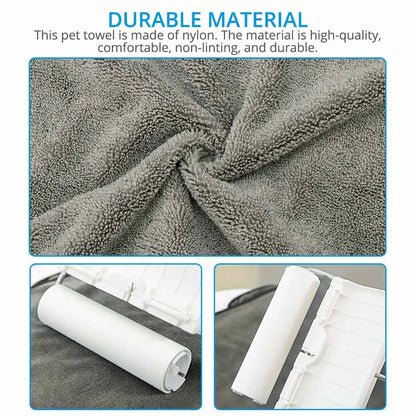 Super Absorbent Quick-Drying Microfiber Dog & Cat Bath Towel
