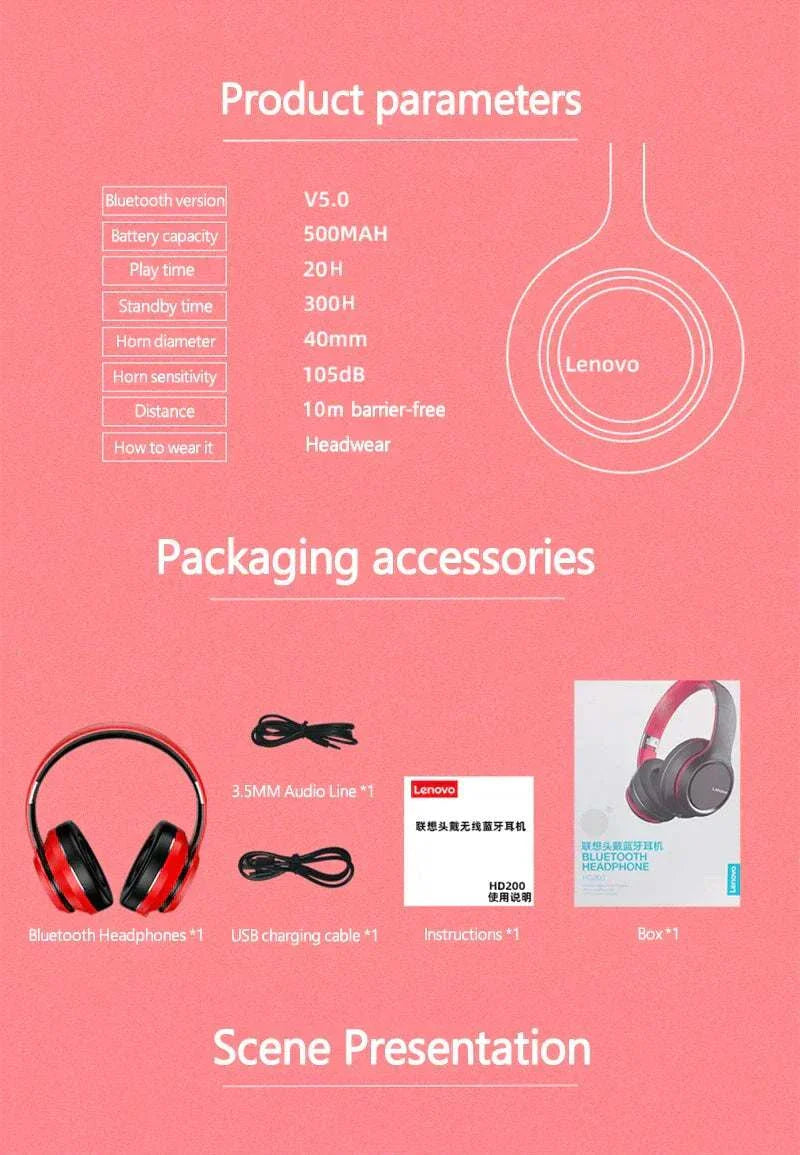Lenovo HD200 Bluetooth Earphones