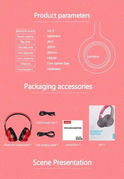 Lenovo HD200 Bluetooth Earphones