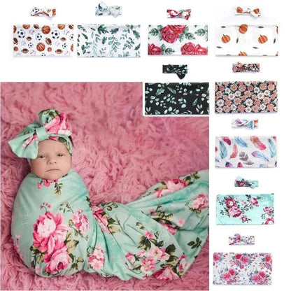 Cotton Floral Receiving Blanket