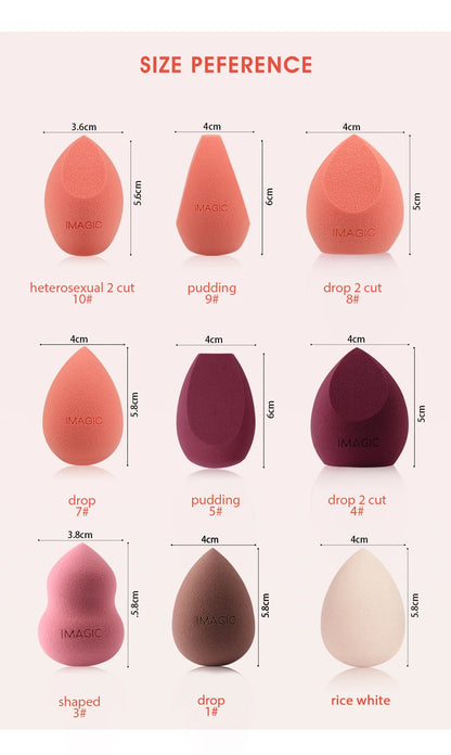 IMAGIC Beauty Sponge – Gourd Water Drop Makeup Puff for Wet & Dry Use