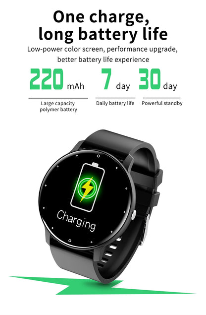 LIGE 2025 Smartwatch for Ladies, Full Touch Screen, Sports Fitness Tracker, IP67 Waterproof, Bluetooth for Android/iOS