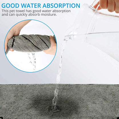Super Absorbent Quick-Drying Microfiber Dog & Cat Bath Towel