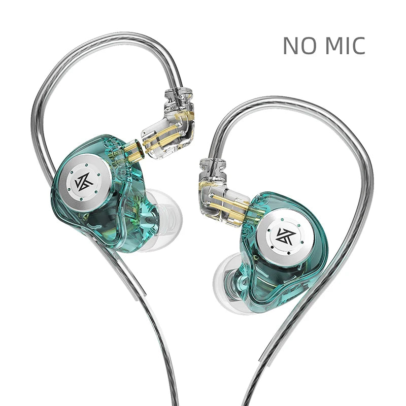 KZ EDX Pro HiFi Wired Earphones - Dynamic In-Ear Monitor with Noise Cancelling and Bass Stereo
