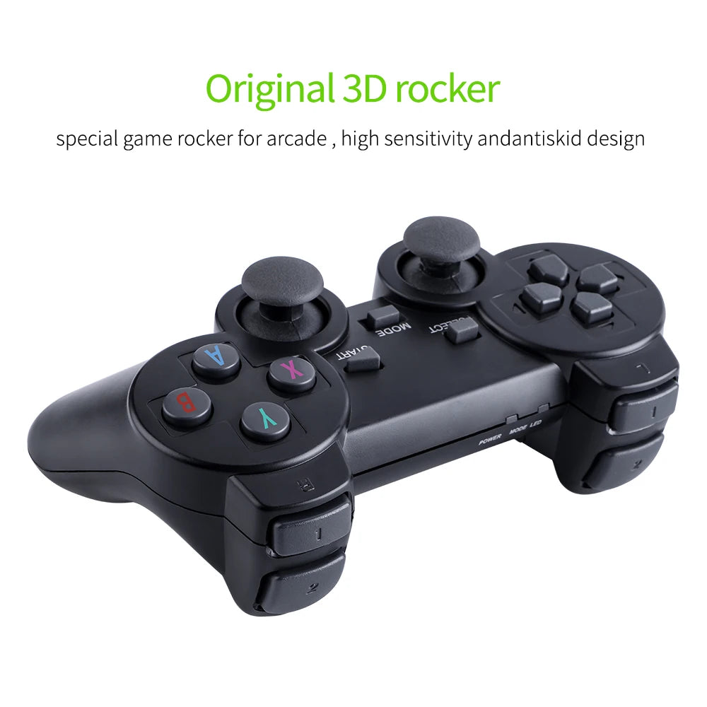 Retro Video Game Console - 2.4G Wireless Game Stick, 4K, 20000 Games, 64GB Portable Dendy Console for GBA/FC/PS1/MD