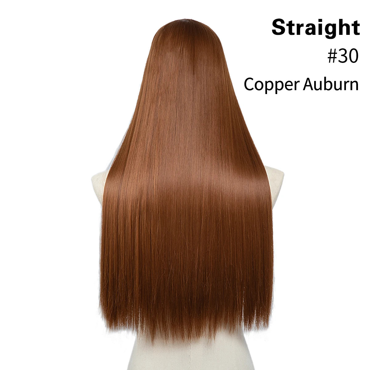 Synthetic U-Part Clip-in Blonde Hair Extensions Long Straight 16"-24"