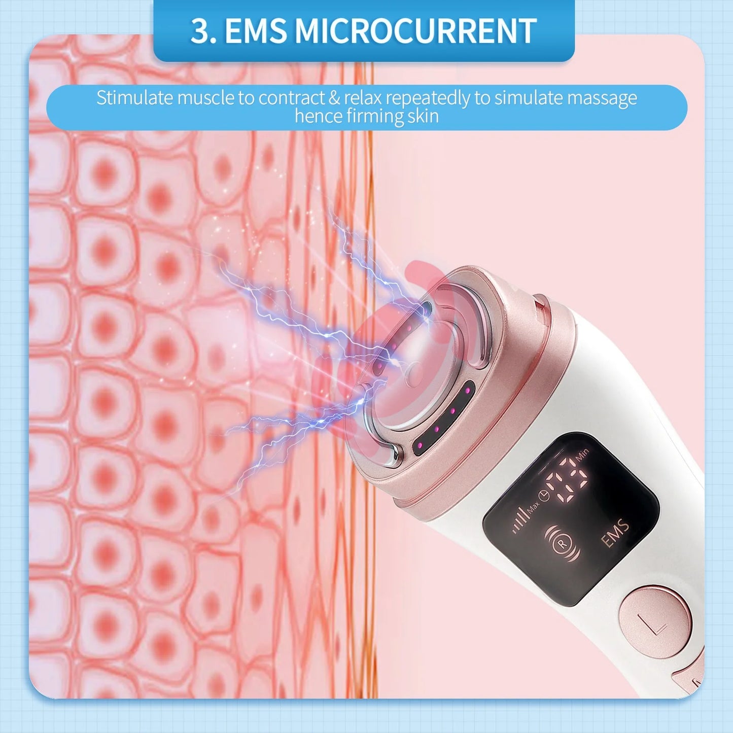 Mini HIFU Machine Ultrasonic RF EMS Facial Lifting & Skin Tightening Device