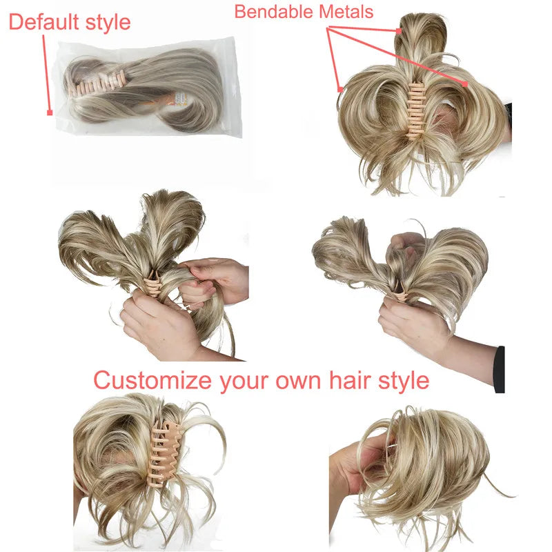 StrongBeauty 12" Clip-on Synthetic Ponytail Hair Extension with Jaw Claw