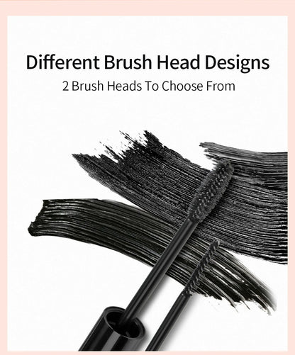 QIBEST 4D Black Mascara - Lengthening & Volume Waterproof Eyelash Makeup