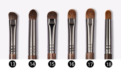 OVW Natural Goat Hair Makeup Brushes Set - Professional Blending & Smudging Kit