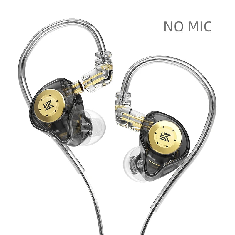 KZ EDX Pro HiFi Wired Earphones - Dynamic In-Ear Monitor with Noise Cancelling and Bass Stereo