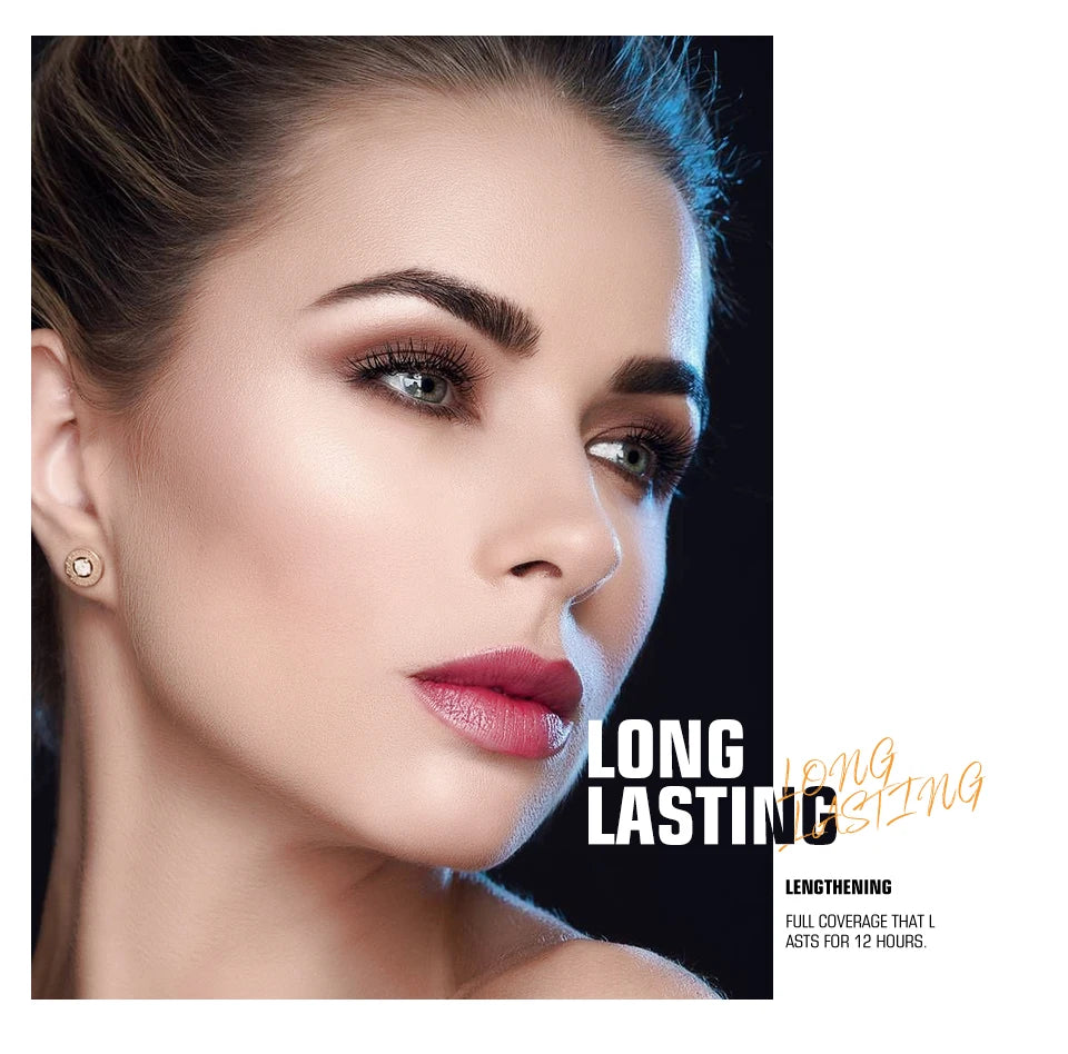 O.TWO.O 3D Lengthening Mascara – Black Lash Extension & Long-Wearing Beauty Makeup