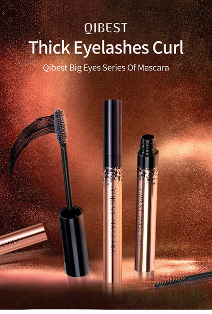 QIBEST 4D Black Mascara - Lengthening & Volume Waterproof Eyelash Makeup