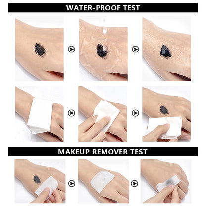 QIBEST 4D Black Mascara - Lengthening & Volume Waterproof Eyelash Makeup