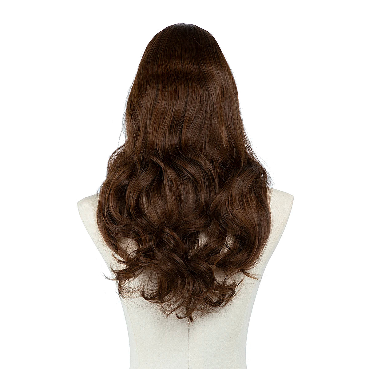 Synthetic U-Part Clip-in Blonde Hair Extensions Long Straight 16"-24"