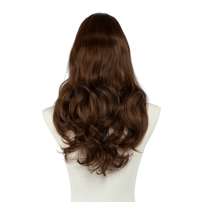 Synthetic U-Part Clip-in Blonde Hair Extensions Long Straight 16"-24"