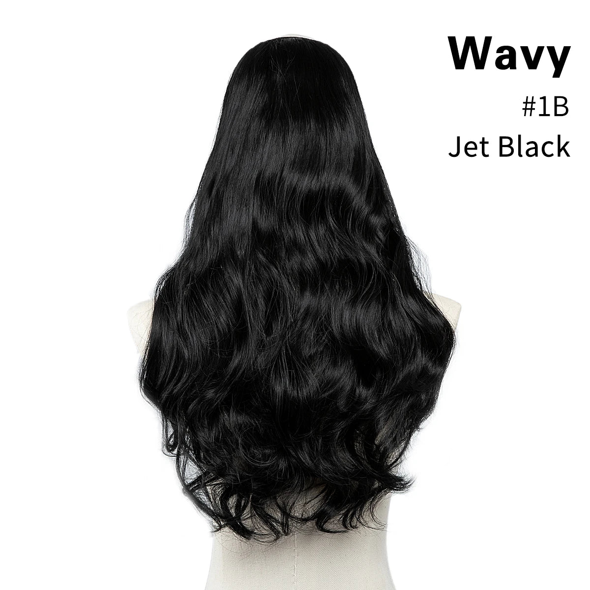 Synthetic U-Part Clip-in Blonde Hair Extensions Long Straight 16"-24"