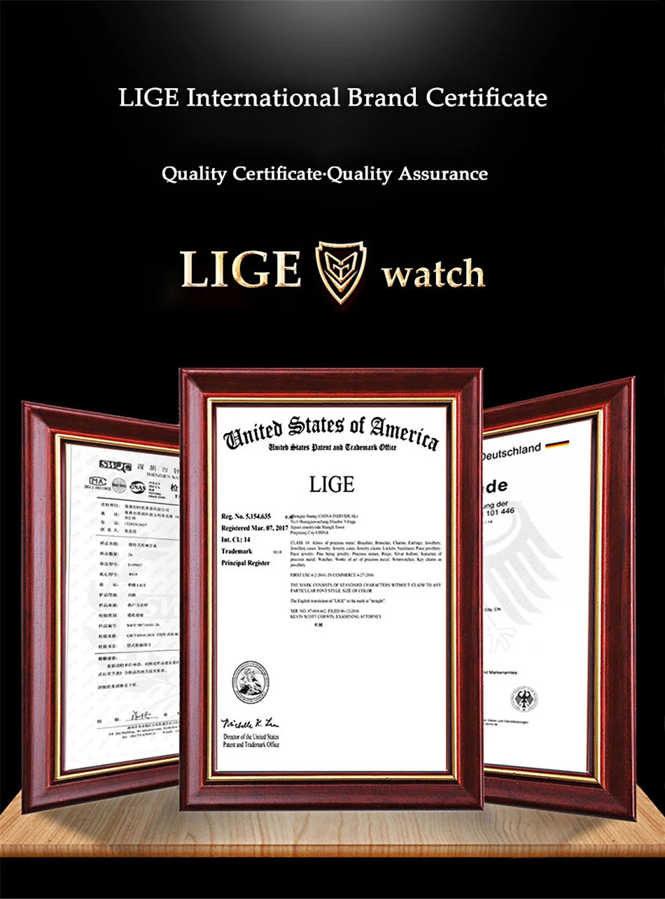 LIGE 2025 Smartwatch for Ladies, Full Touch Screen, Sports Fitness Tracker, IP67 Waterproof, Bluetooth for Android/iOS