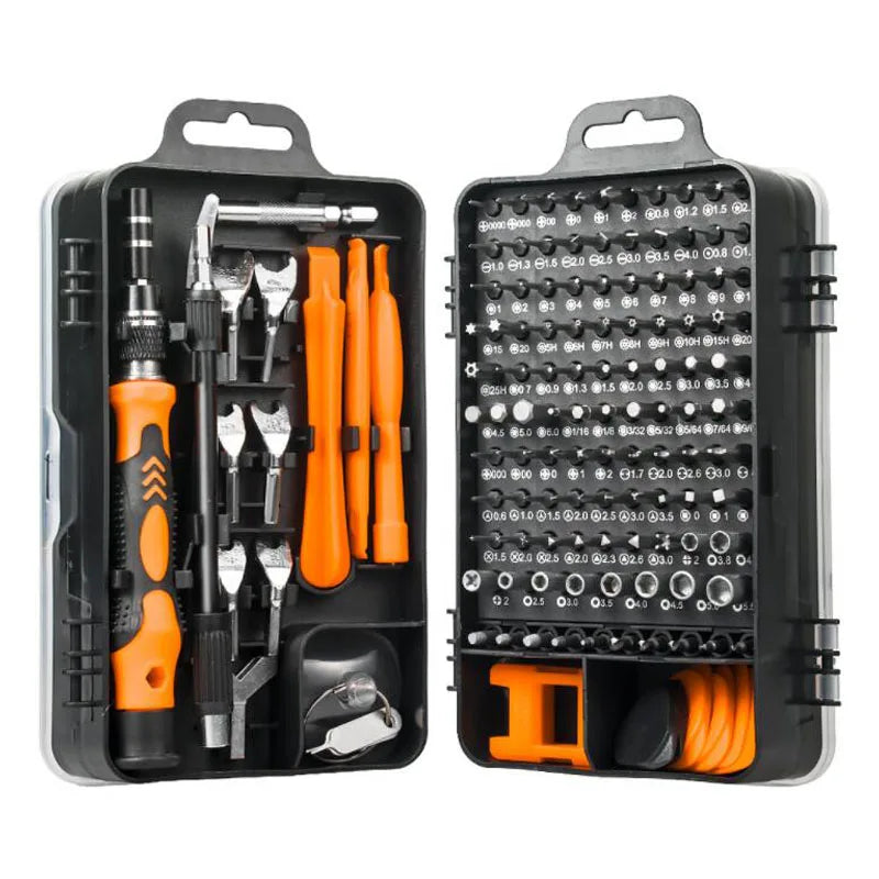 Labor-Saving Ratchet Screwdriver Set, Household Magnetic Toolbox with Torx Bits