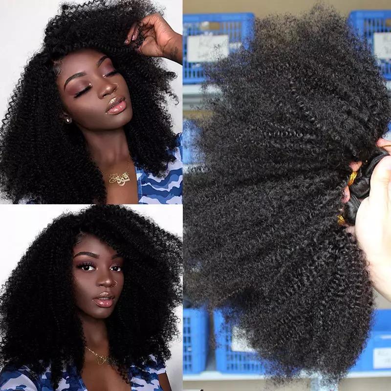 Afro Kinky Curly Brazilian Human Hair