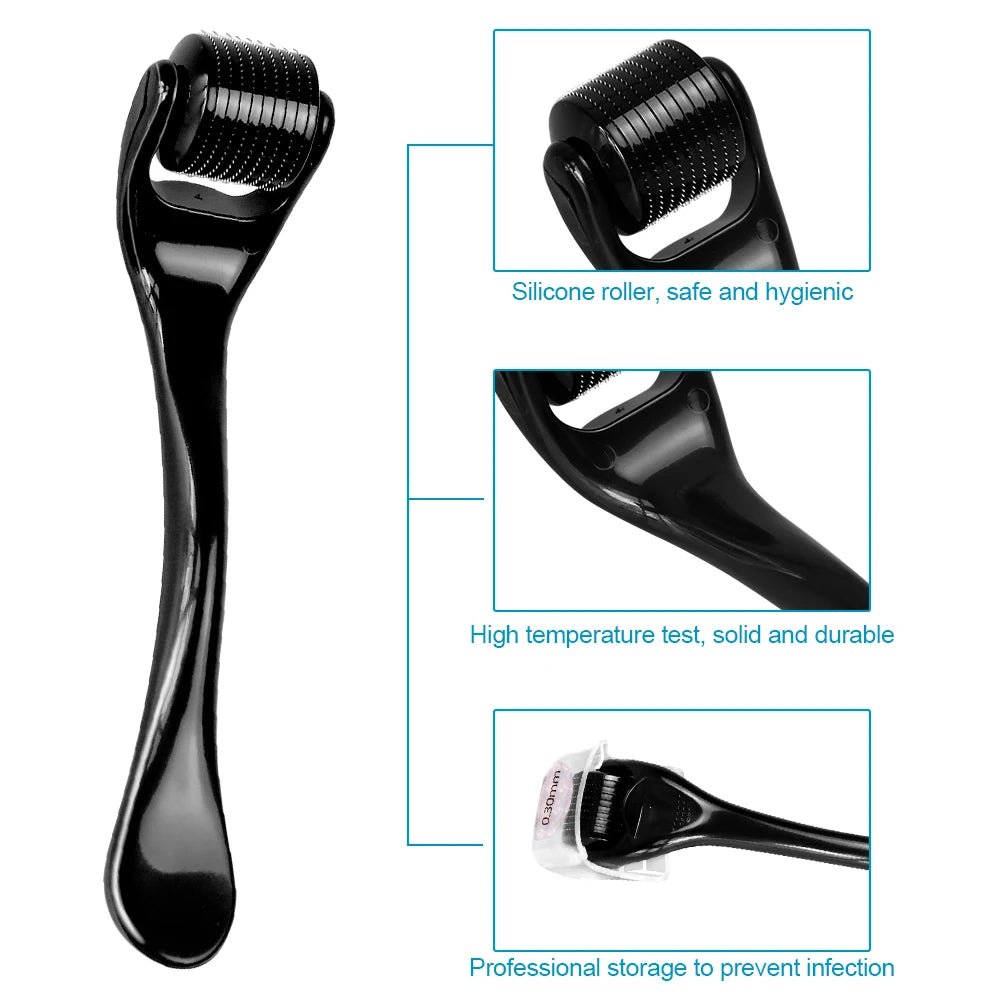 Titanium DRS 540 Derma Roller for Beard & Hair Regrowth Microneedle Facial Beauty Tool