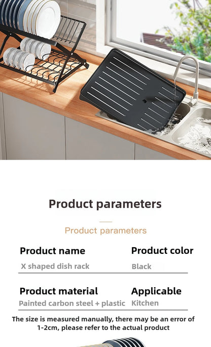 Non-Perforated Folding Cabinet with Pull-out Basket for Kitchen Sink & Snack Storage