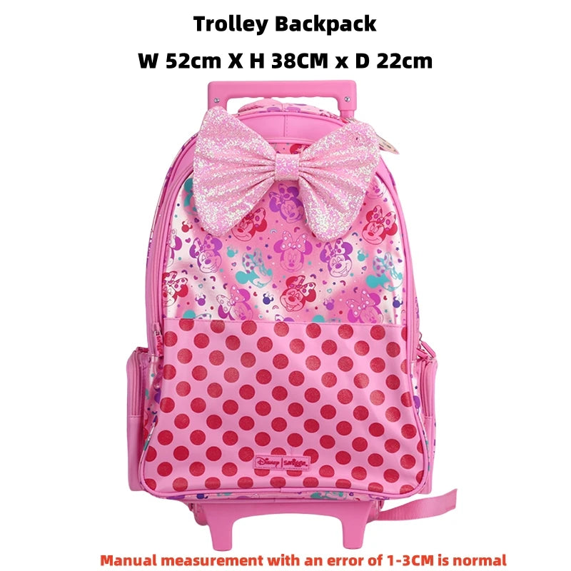 Genuine Australia Smiggle Disney Minnie School Bag Set with Wallet, Lunch Bag & Water Cup for Girls