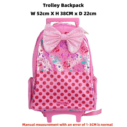 Genuine Australia Smiggle Disney Minnie School Bag Set with Wallet, Lunch Bag & Water Cup for Girls