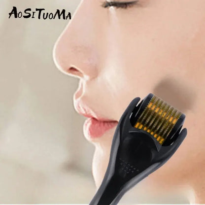 Microneedle Derma Roller - Microneedling Tool for Skin, Facial, Hair & Beard Care (For Women & Men)