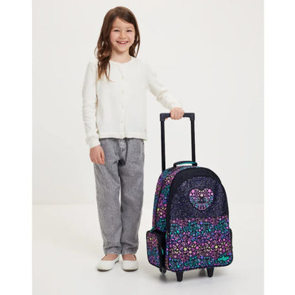 New Original Australia Smiggle Schoolbag for Girls with Black Cat Flower Lunch Bag & Pencil Case