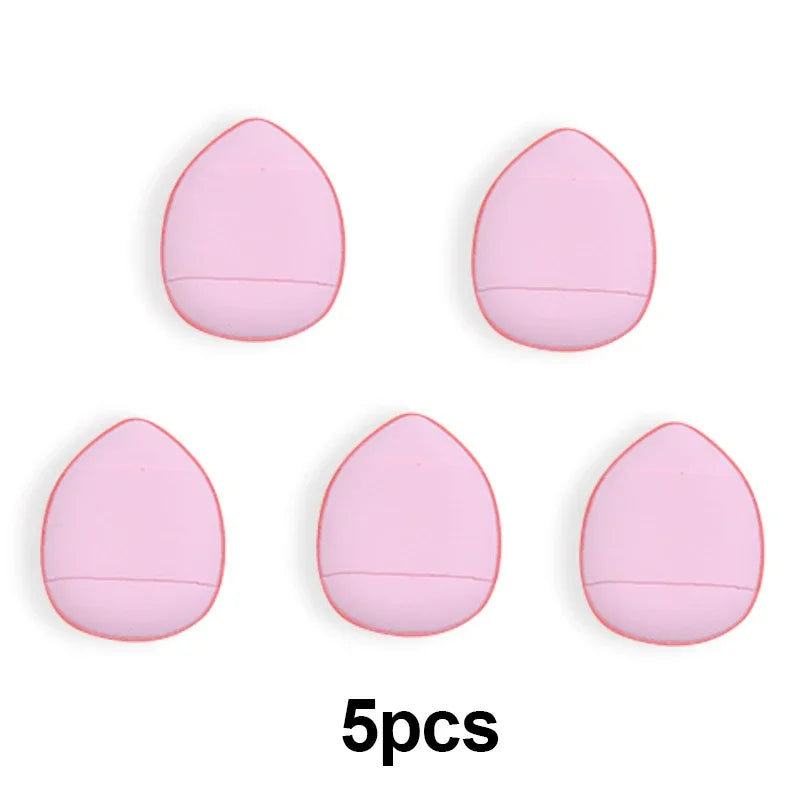 5/10Pcs Mini Finger Puff – Air Cushion Powder Sponge for Foundation & BB Cream Application