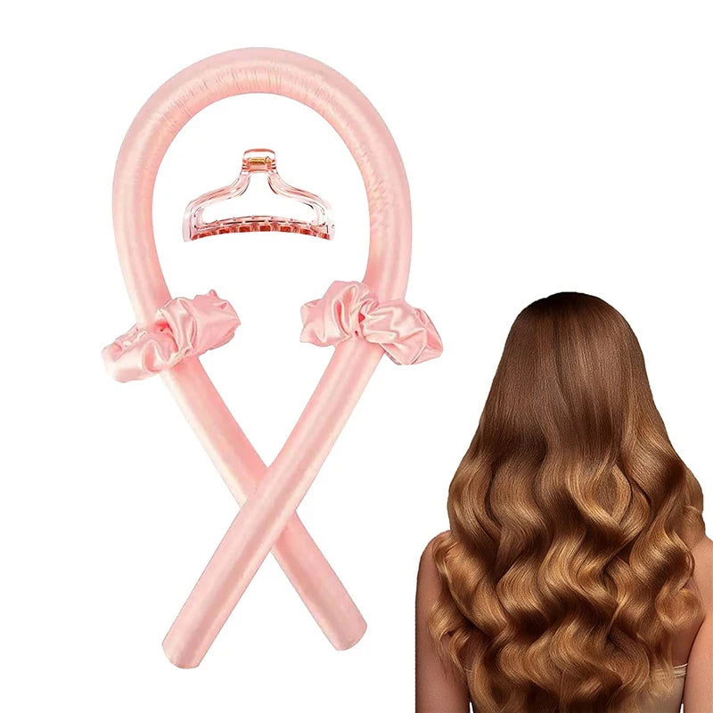 Heatless Curling Rod Headband for Soft, Shiny Curls DIY Hair Curler Hairdressing Tool for Women