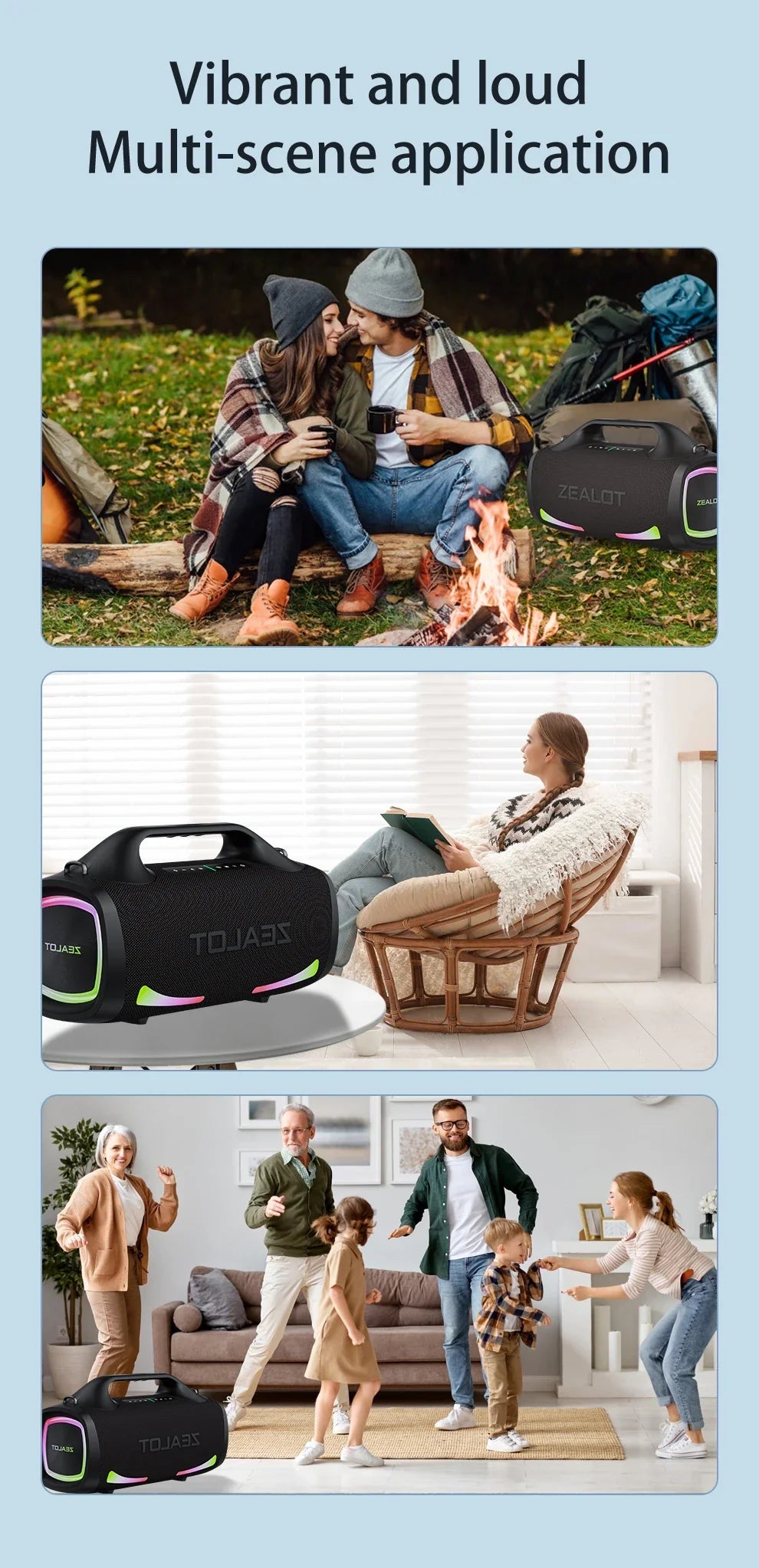 Zealot S79 100W Wireless Outdoor Speaker