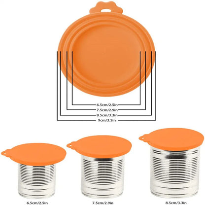 Reusable Pet Food Can Cover & Spoon Set – Portable Storage Lid for Dogs & Cats