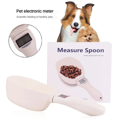 Pet Food Measuring Scoop Digital Dog & Cat Food Measuring Cup with LED Display Electronic Spoon Scale