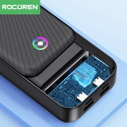 Rocoren 22.5W 20000mAh Power Bank, QC PD 3.0 35W Fast Charge Portable External Battery for iPhone 16, Xiaomi
