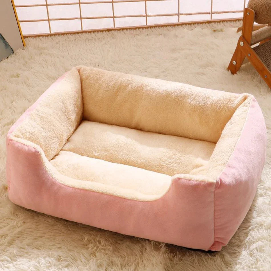 Cat Bed Cushion for Pets Kitten & Dog House Supplies Basket Habitat Accessories