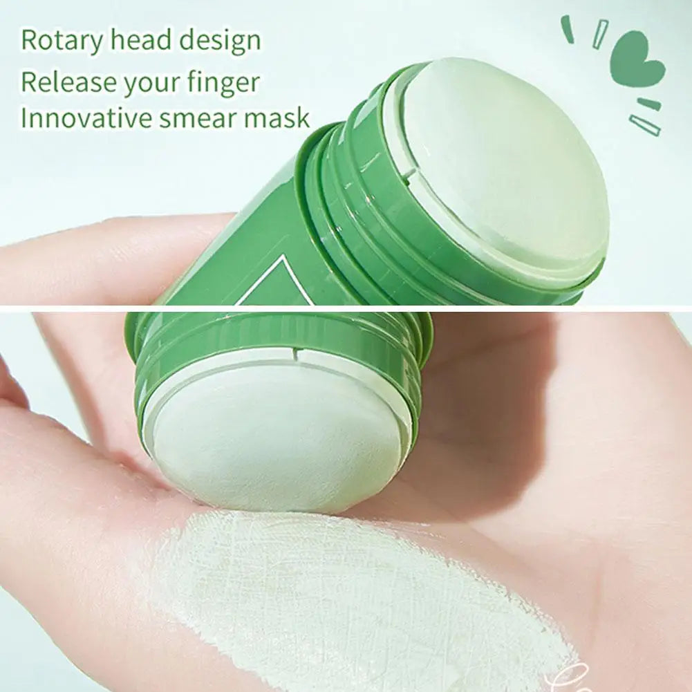 Green Tea Eggplant Mud Mask Deep Cleansing Oil Control Pore Shrinkage