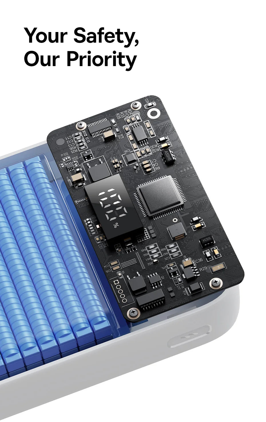 Baseus 20000mAh Power Bank, PD 22.5W Fast Charging, External Battery Charger for Xiaomi, Poco, iPhone, Samsung, iPad