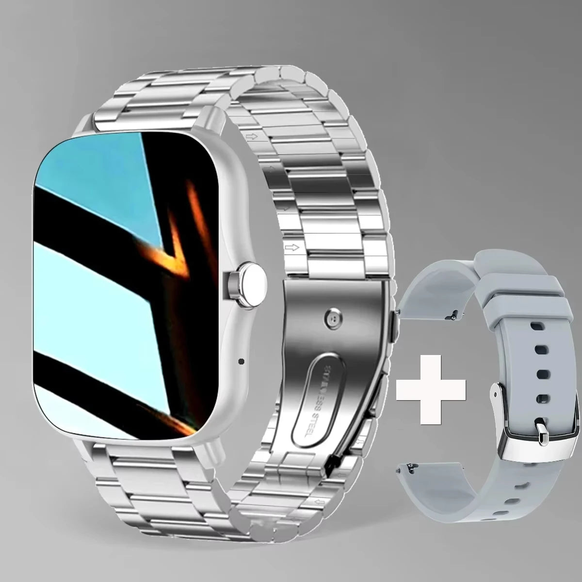 LAXASFIT 2025 Smart Watch, Bluetooth Talk, Full Touch Screen, Heart Rate Monitor, Sports Fitness Tracker for Men & Women
