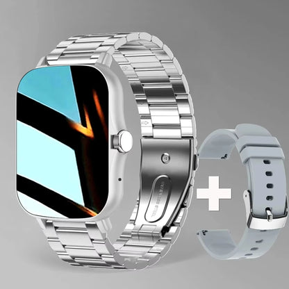 LAXASFIT 2025 Smart Watch, Bluetooth Talk, Full Touch Screen, Heart Rate Monitor, Sports Fitness Tracker for Men & Women