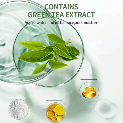 Green Tea Eggplant Mud Mask Deep Cleansing Oil Control Pore Shrinkage