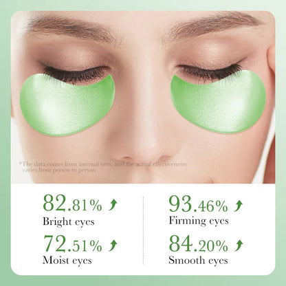 60PCS Aloe Vera Collagen Eye Masks - Anti-Dark Circles & Firming Eye Patches