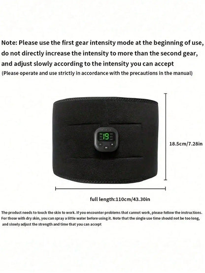 Electric Waist Massager Belt - Portable Exercise Belt for Waist, Arm, Hip & Full Body Massage