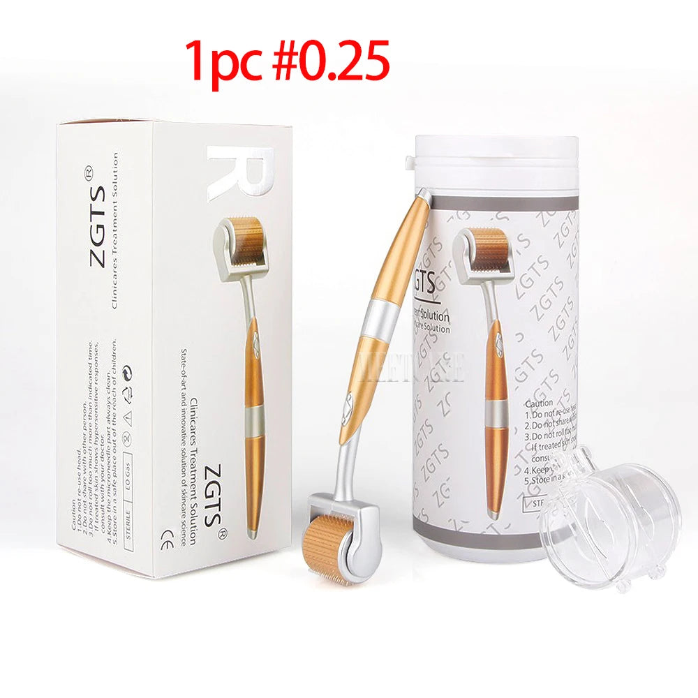 ZGTS 192 Needle Derma Roller - 0.25mm Microneedling for Face, Body, Scar & Stretch Mark Removal